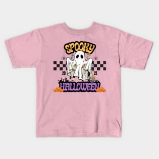 Cute Ghost Spooky Halloween Kids T-Shirt